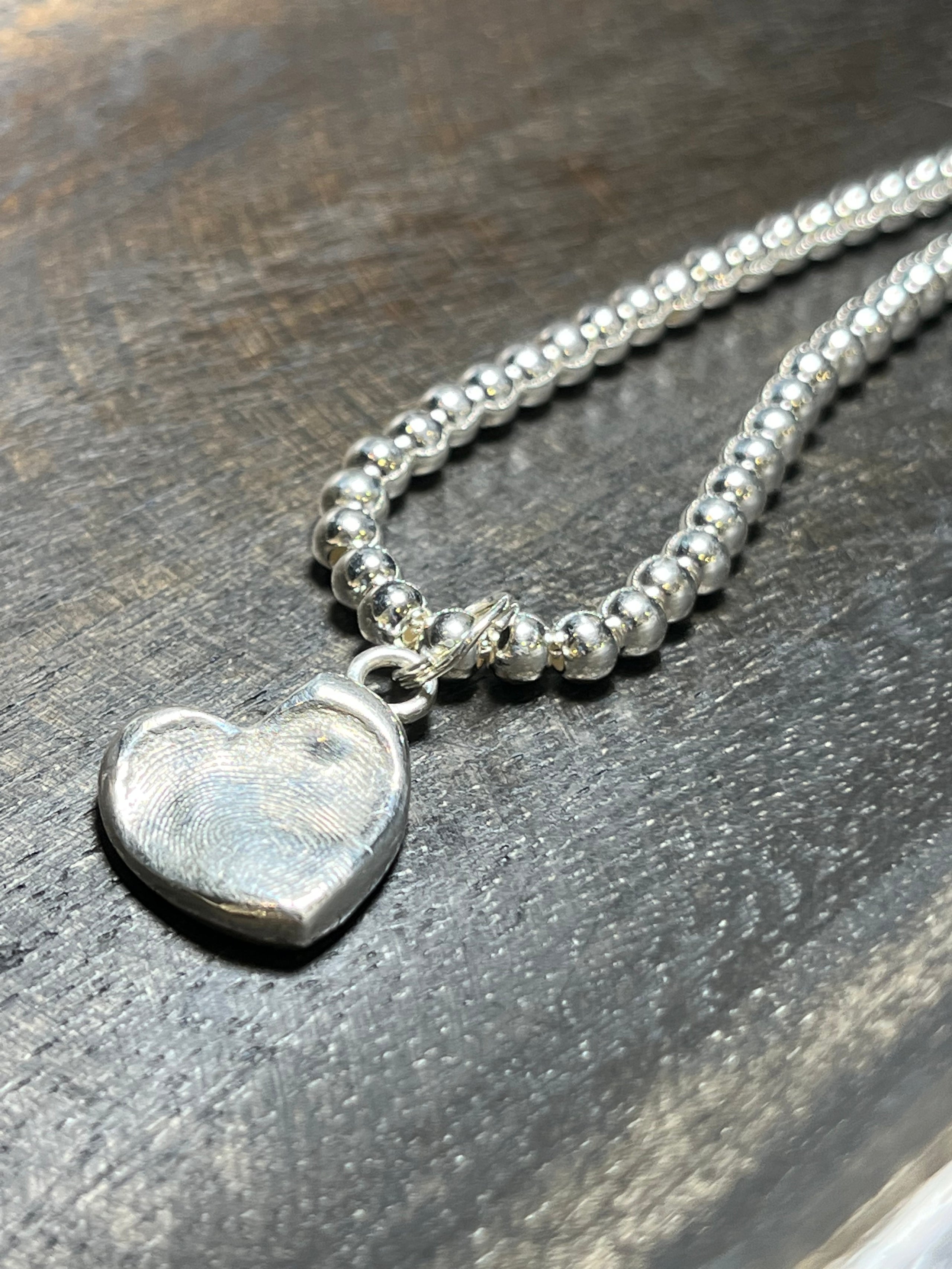 Silver fingerprint jewelry online